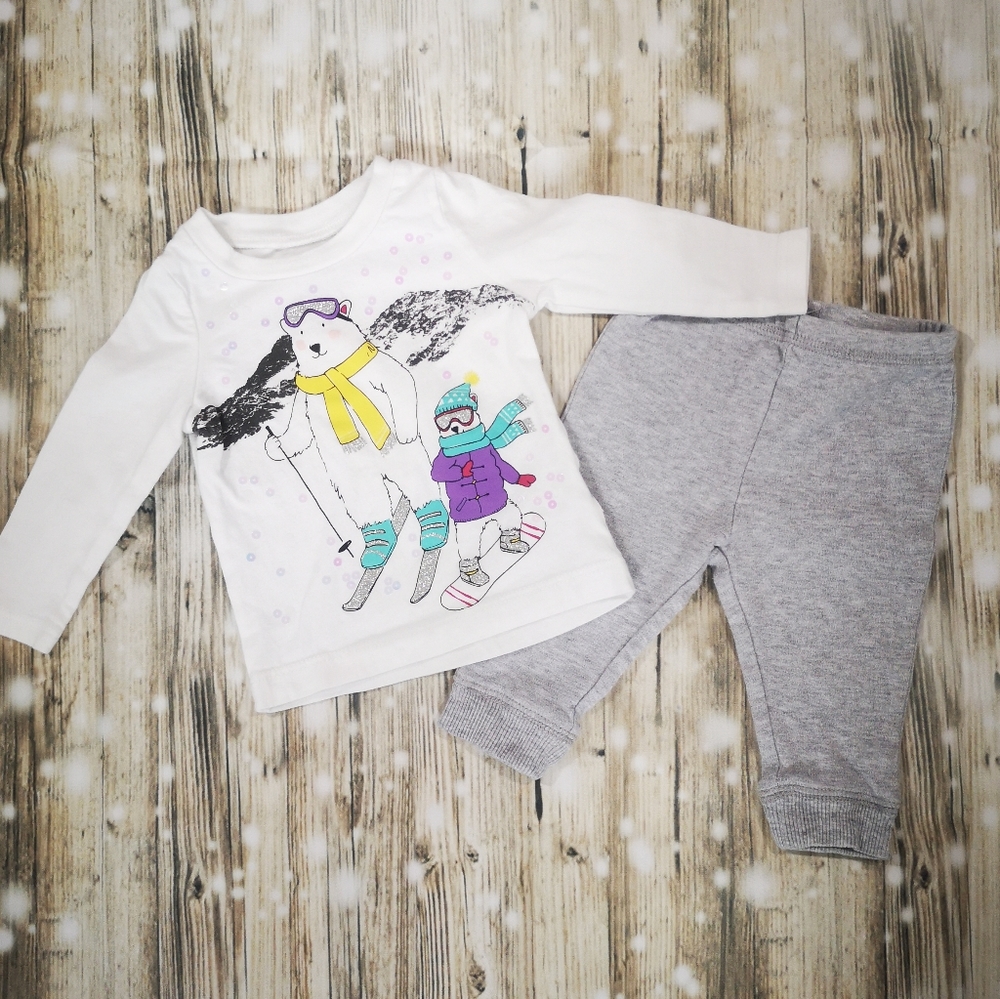 2pc's - Long Sleeve Shirt & Pants ; 6 Months